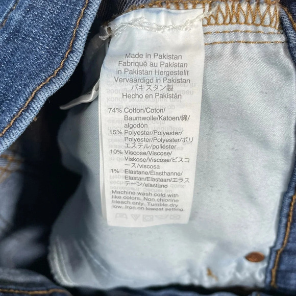 Madewell 9’’ Mid-Rise Skinny Button Front Jeans in Blue Size 26 - Picture 5 of 10